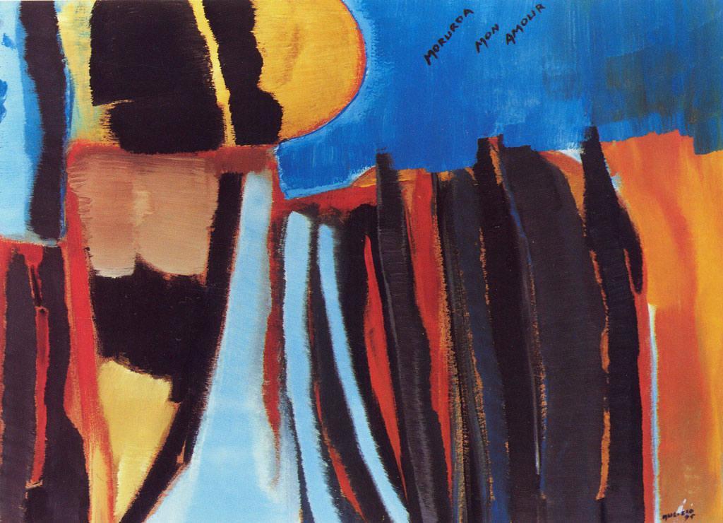 dipinto 8 - moruroa mon amour - olio su faesite 100x80