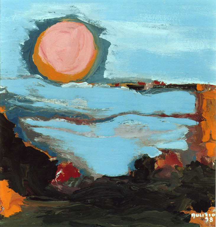 dipinto 4 surreale magritte - olio su tela -