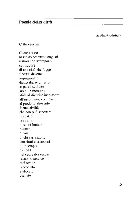 pag.15 testo poesia "poesie della città"